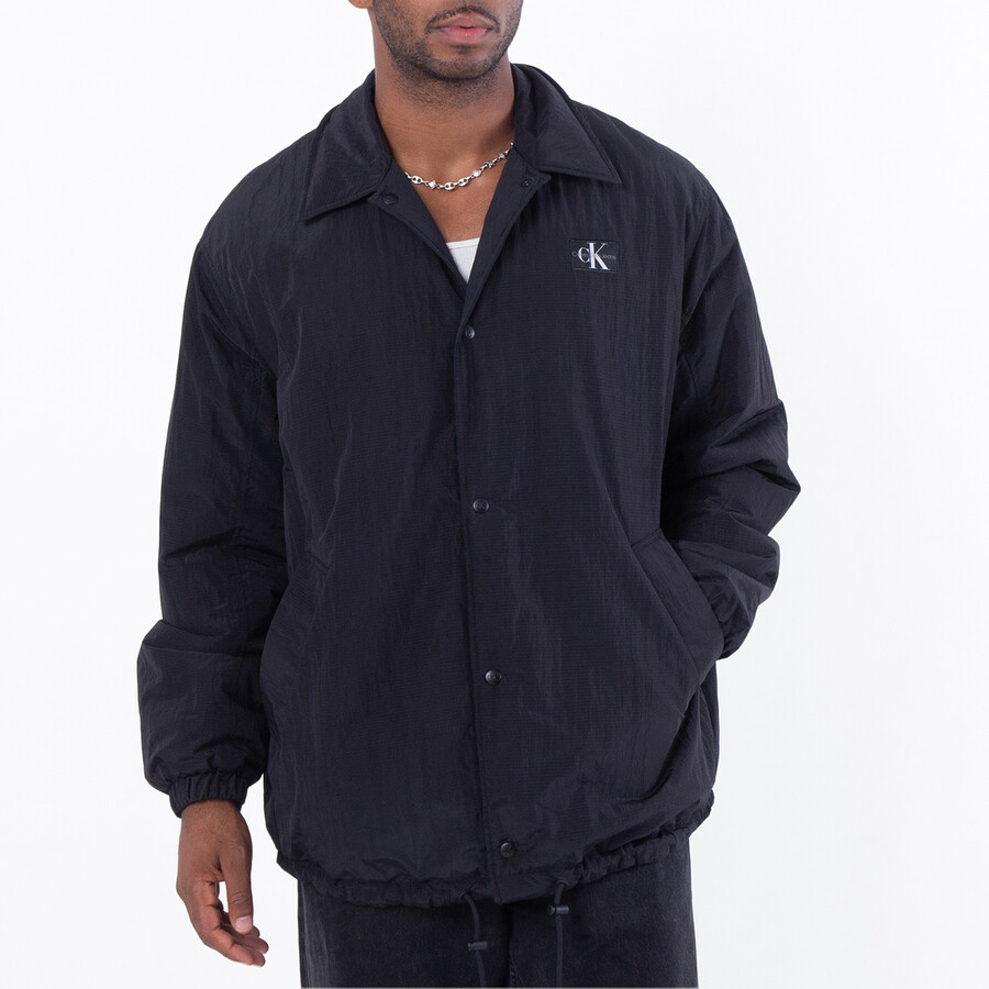 Straight-Collar Reversible Shirt Jacket