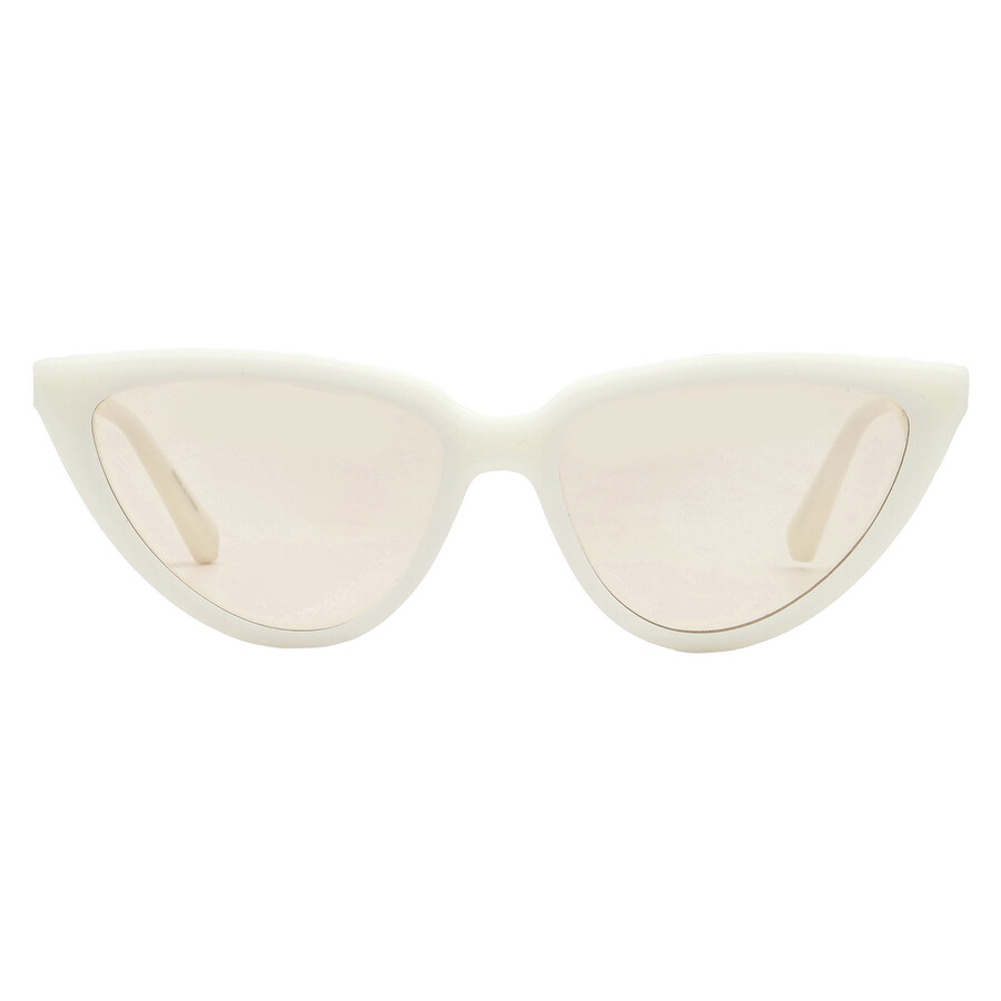 Calvin Klein White Cat Eye Ladies Sunglasses Ckj23658s 100 56 In White