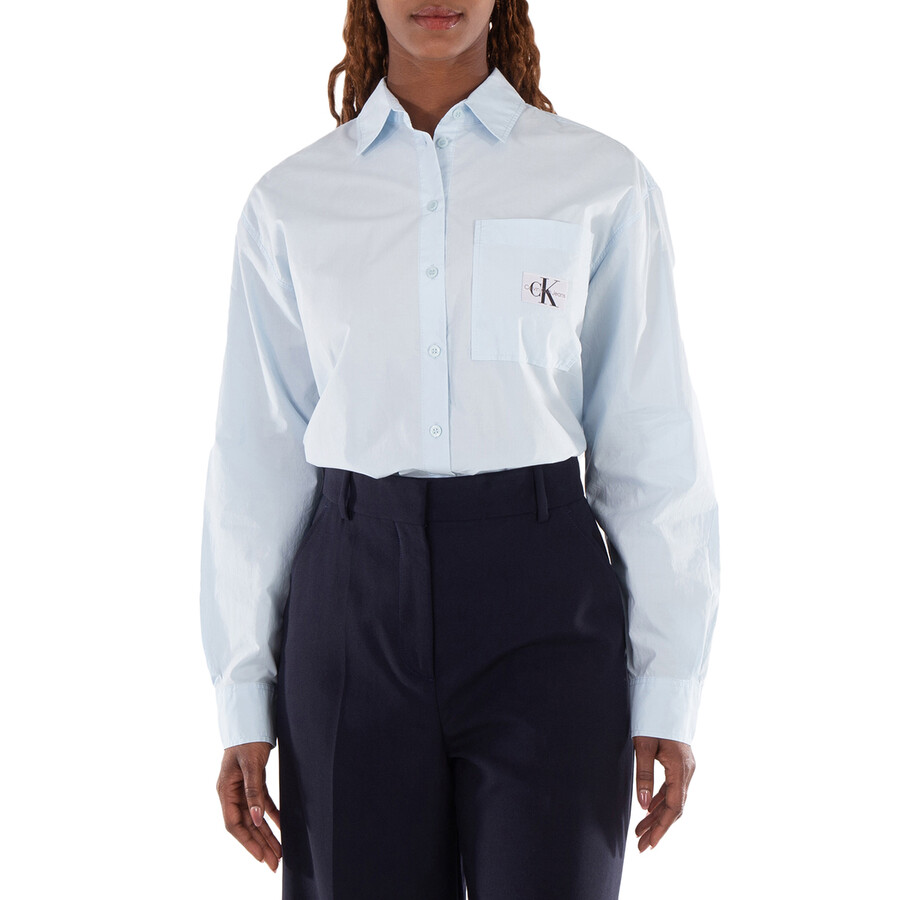 Woven Label Relaxed Buttoned Down Shirt