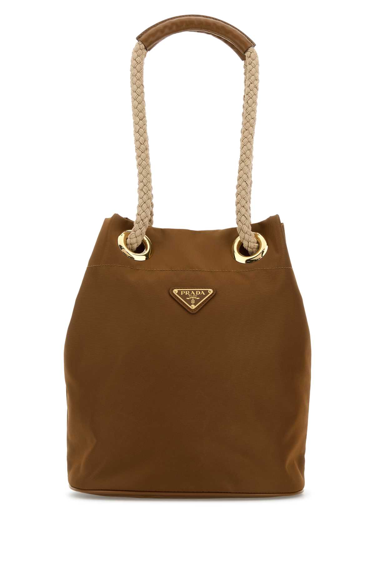 Prada Camel Re-Nylon Prada Mariner Bucket Bag 1BE0822HG8 F0134