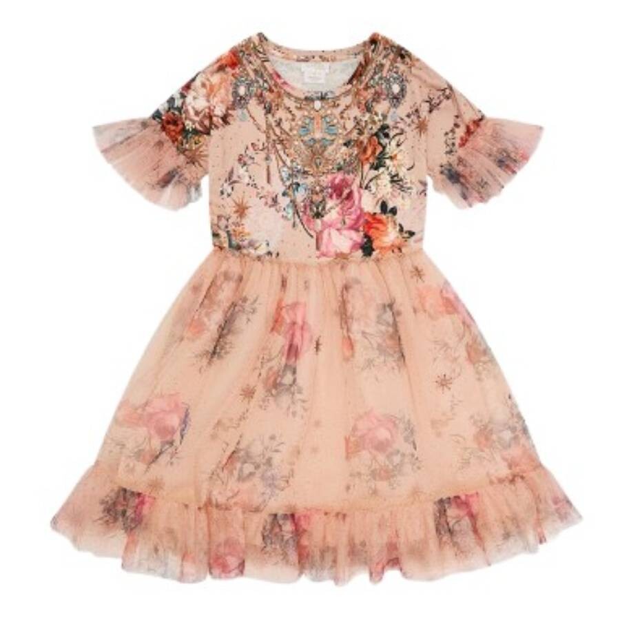 Girls Pink Tutu T-Shirt Dress