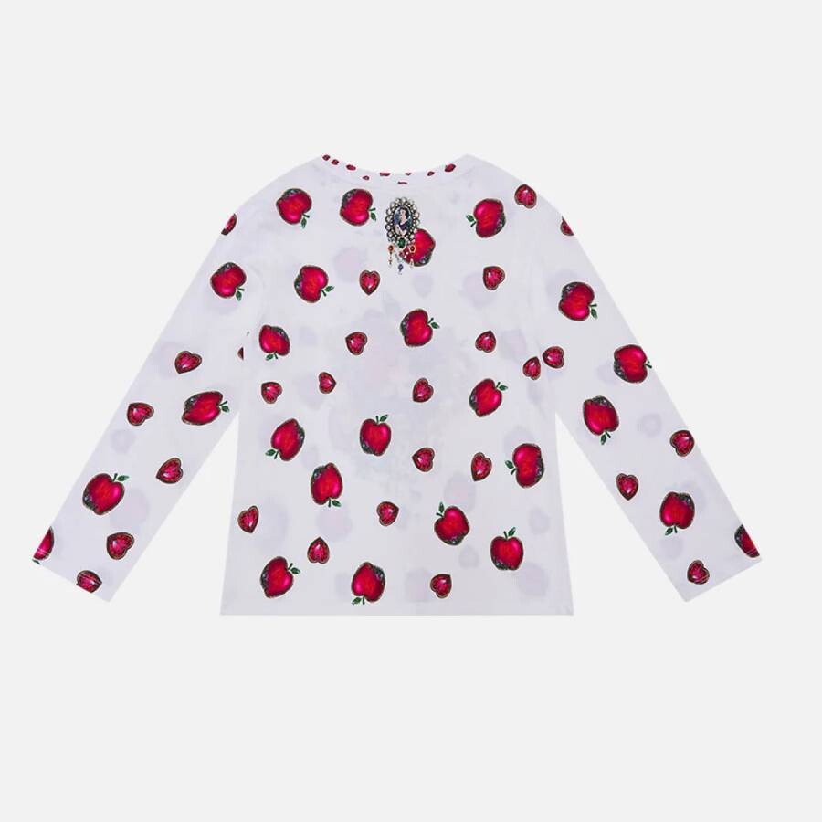 Camilla Kids Long Sleeve Top Just One Bite Snow White In White