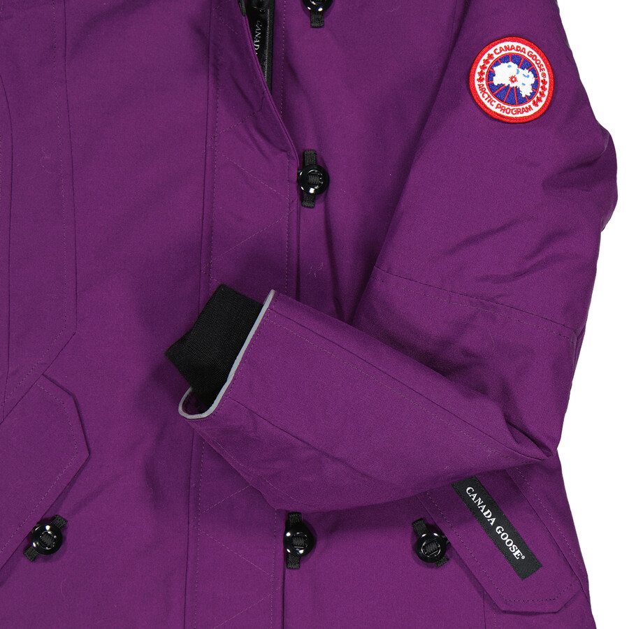 Canada Goose Arctic Dusk Youth Brittania Parka In Purple