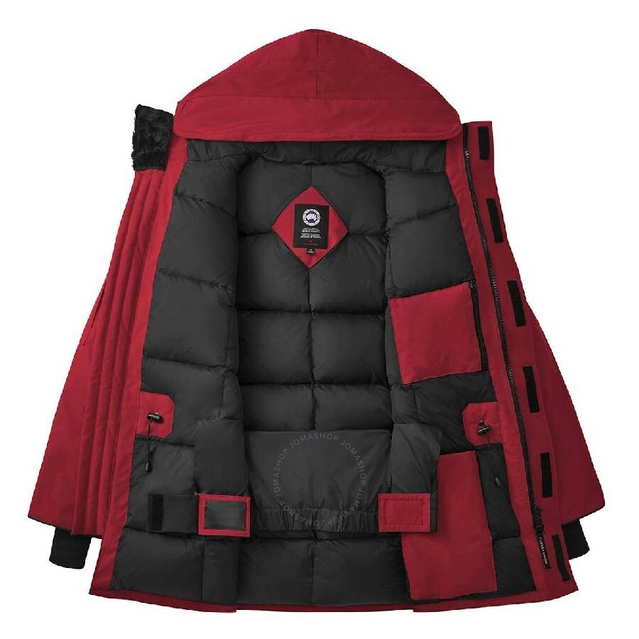 Canada Goose Expedition Parka Adjustable Hood Jacket In Red