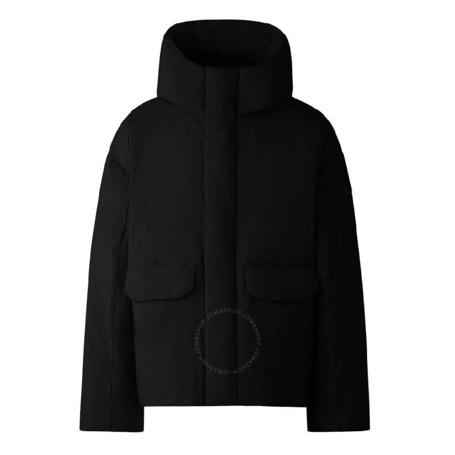 Canada Goose Wilu Parka Hooded Nylon Jacket In Black