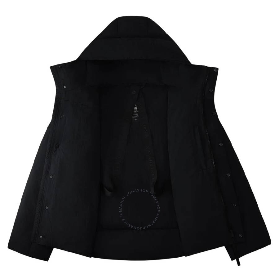 Canada Goose Wilu Parka Hooded Nylon Jacket In Black