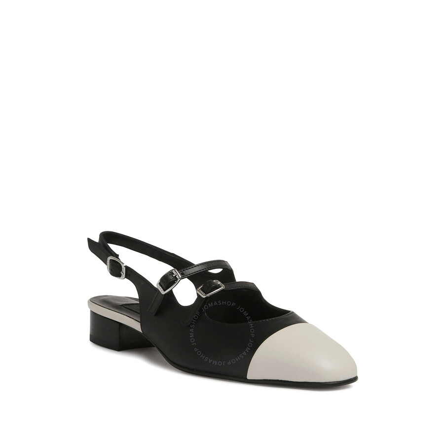 Carel Abricot Ballet Flats In Black/beige