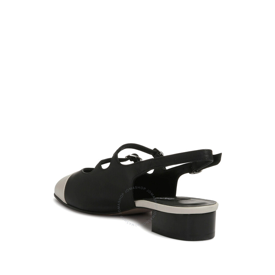 Carel Abricot Ballet Flats In Black/beige