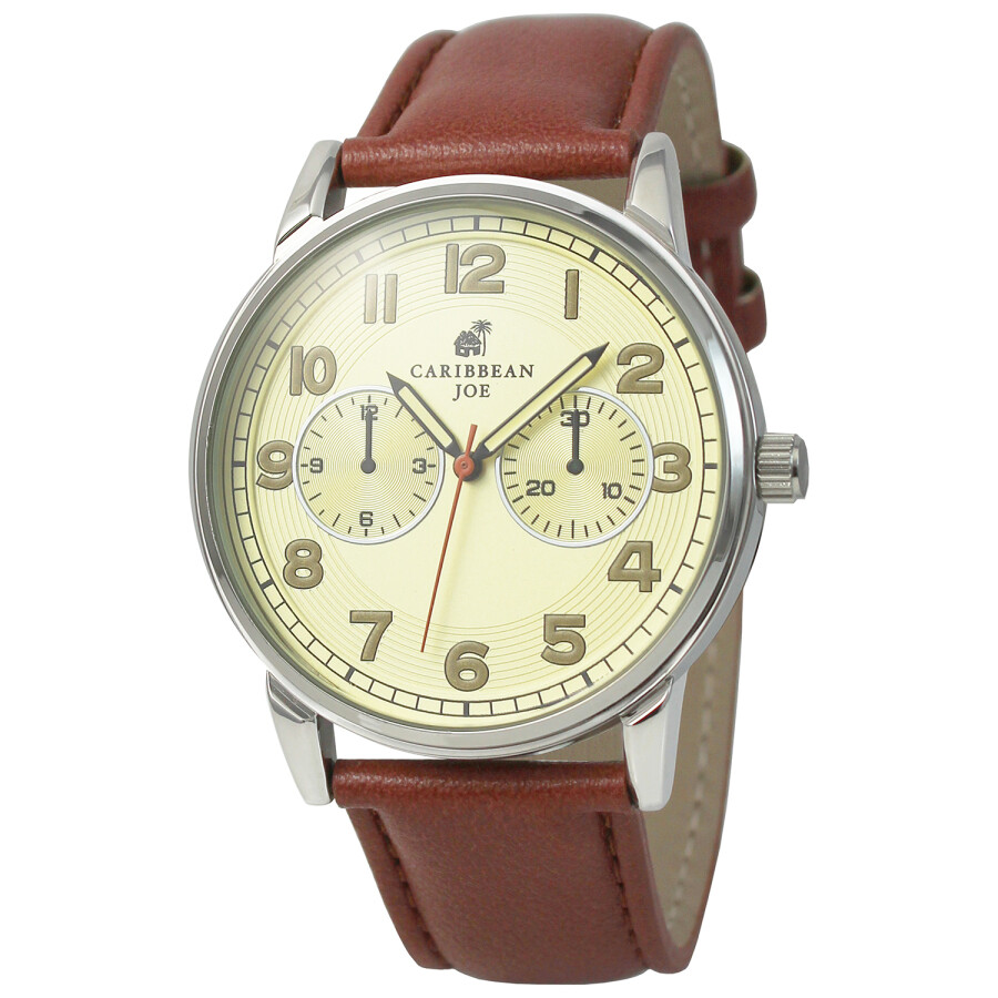 Caribbean Joe Quartz Champagne Dial Men's Watch CJ7079SLBN 613874016321