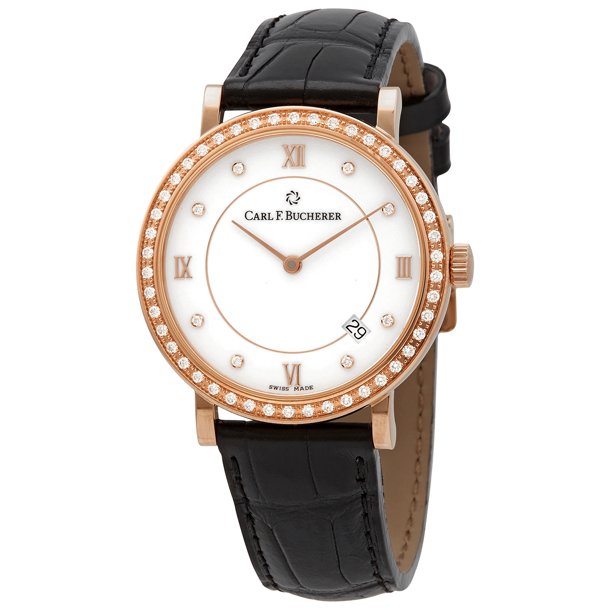 Carl F. Bucherer Adamavi 18kt Rose Gold Automatic Diamond Dial 36 mm Watch 00.10307.03.25.11