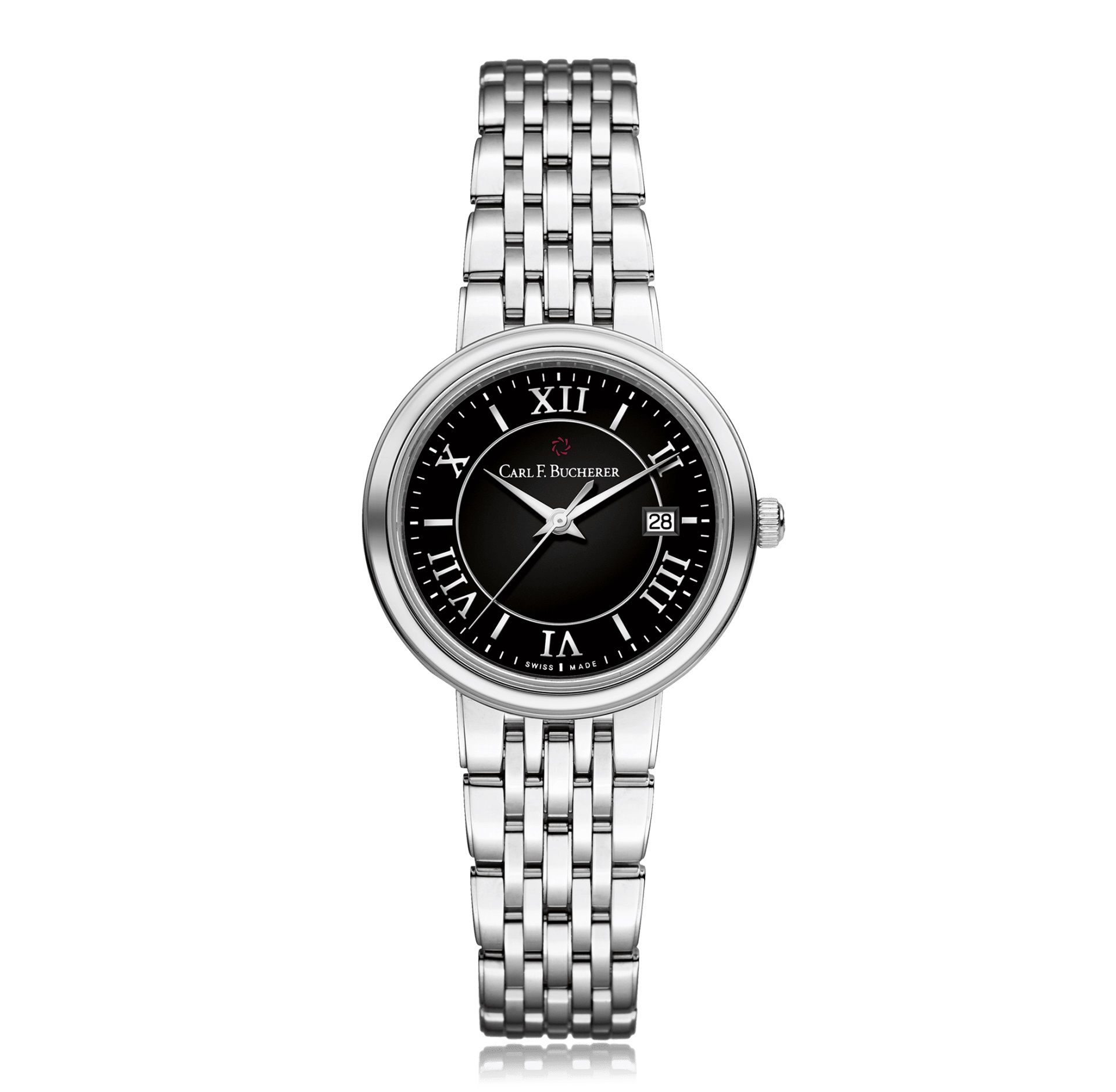 Carl F. Bucherer Adamavi Quartz Black Dial Ladies Watch 00.10315.08.35.21