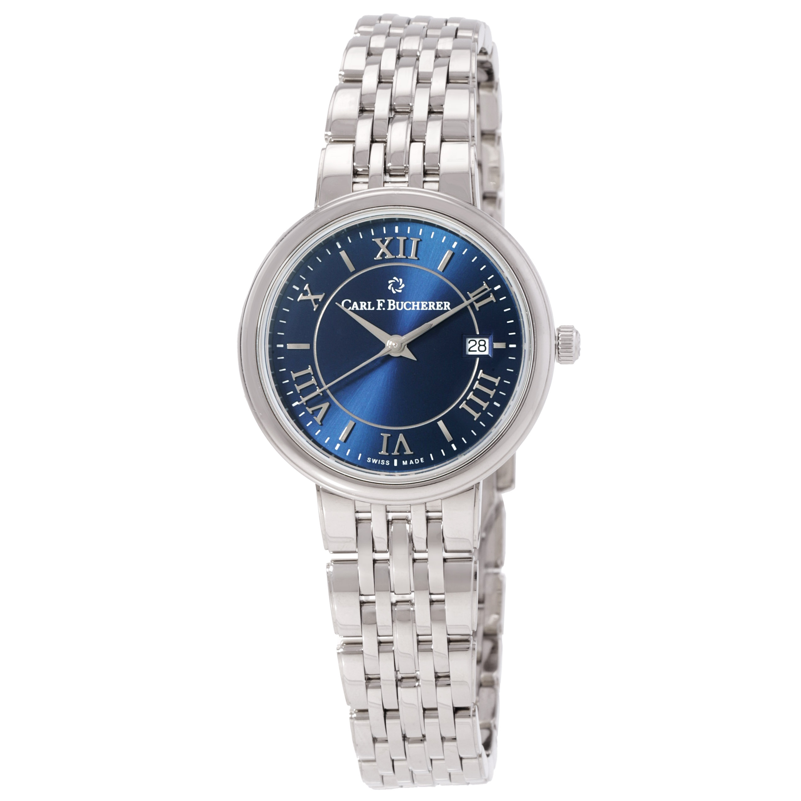 Carl F. Bucherer Adamavi Quartz Blue Dial Ladies Watch 00.10315.08.55.21