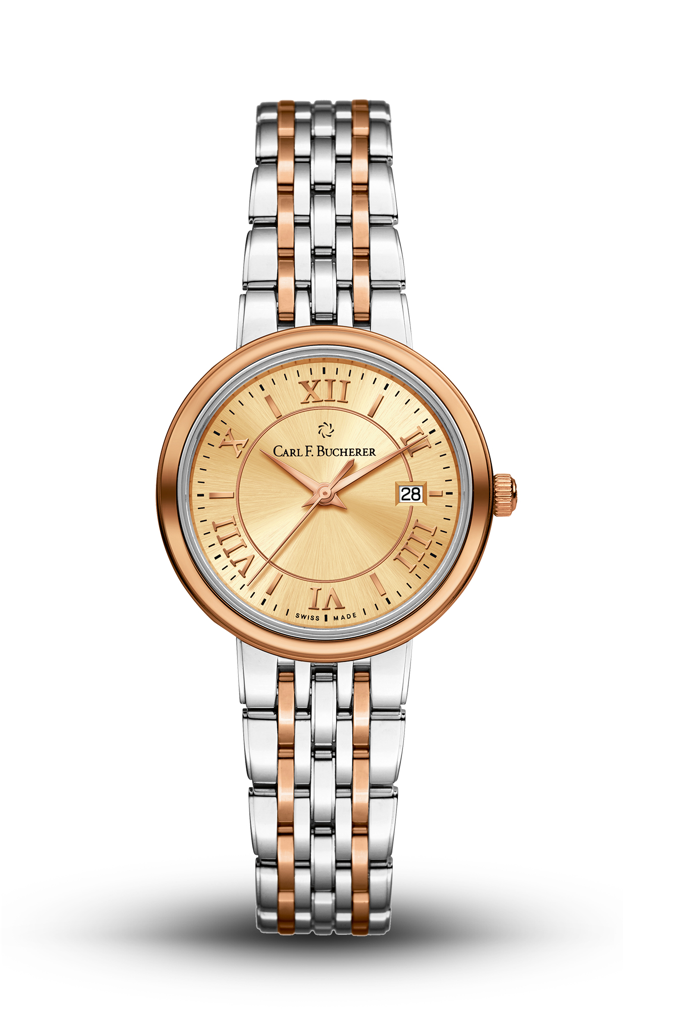 Carl F. Bucherer - Adamavi 28mm / Champagne / Silver and Rose Gold | Champagne Dial