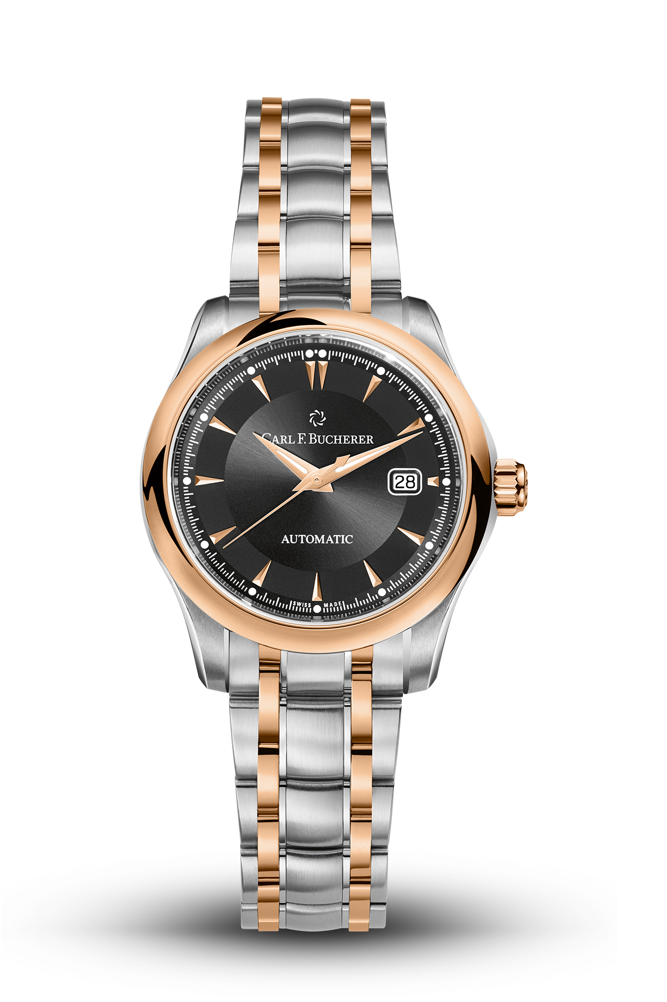 Carl F. Bucherer Manero Autodate Automatic Black Dial Ladies Watch 00.10911.07.33.21