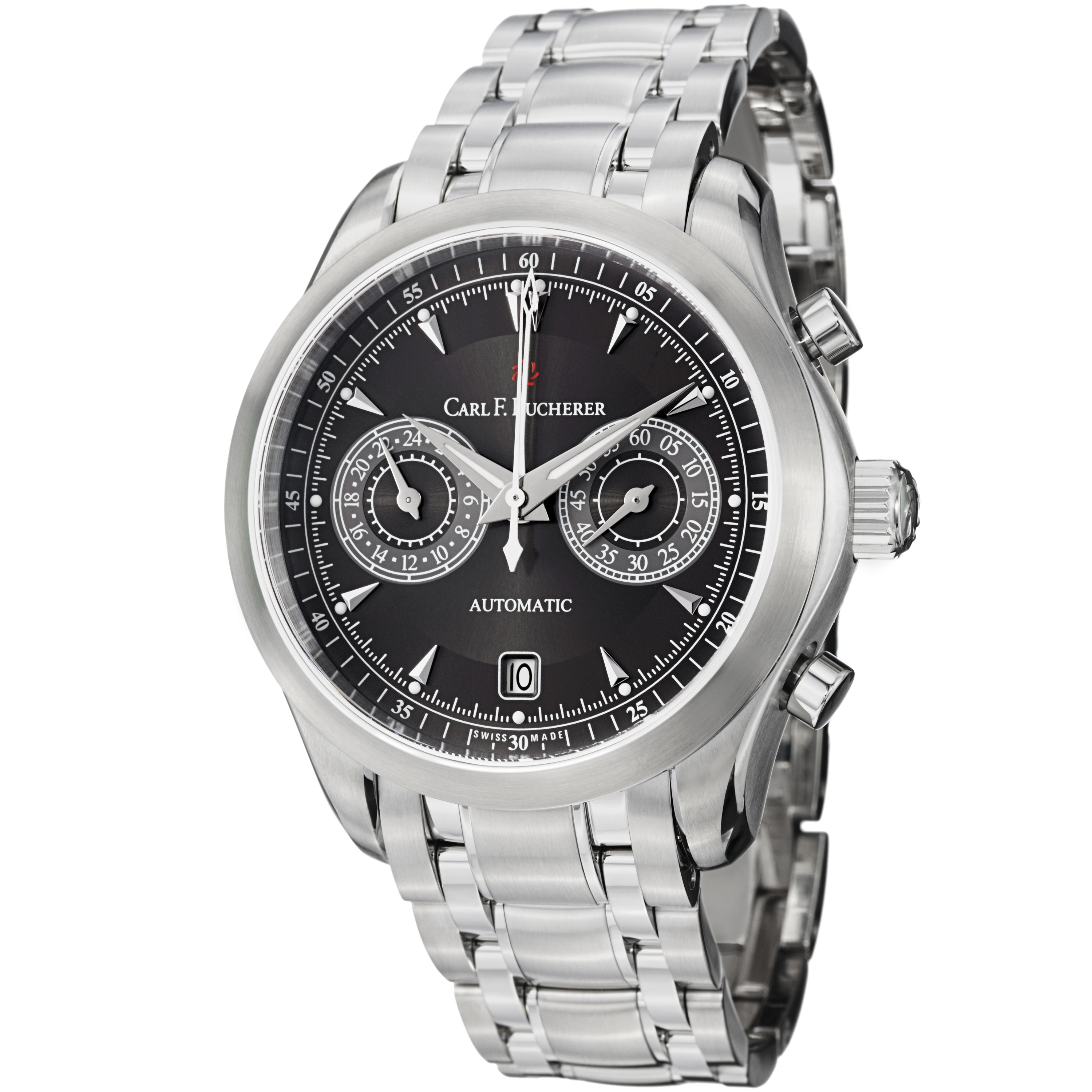 Carl F Bucherer Manero CentralChrono Black Dial Men's Watch 00.10910.08.33.21