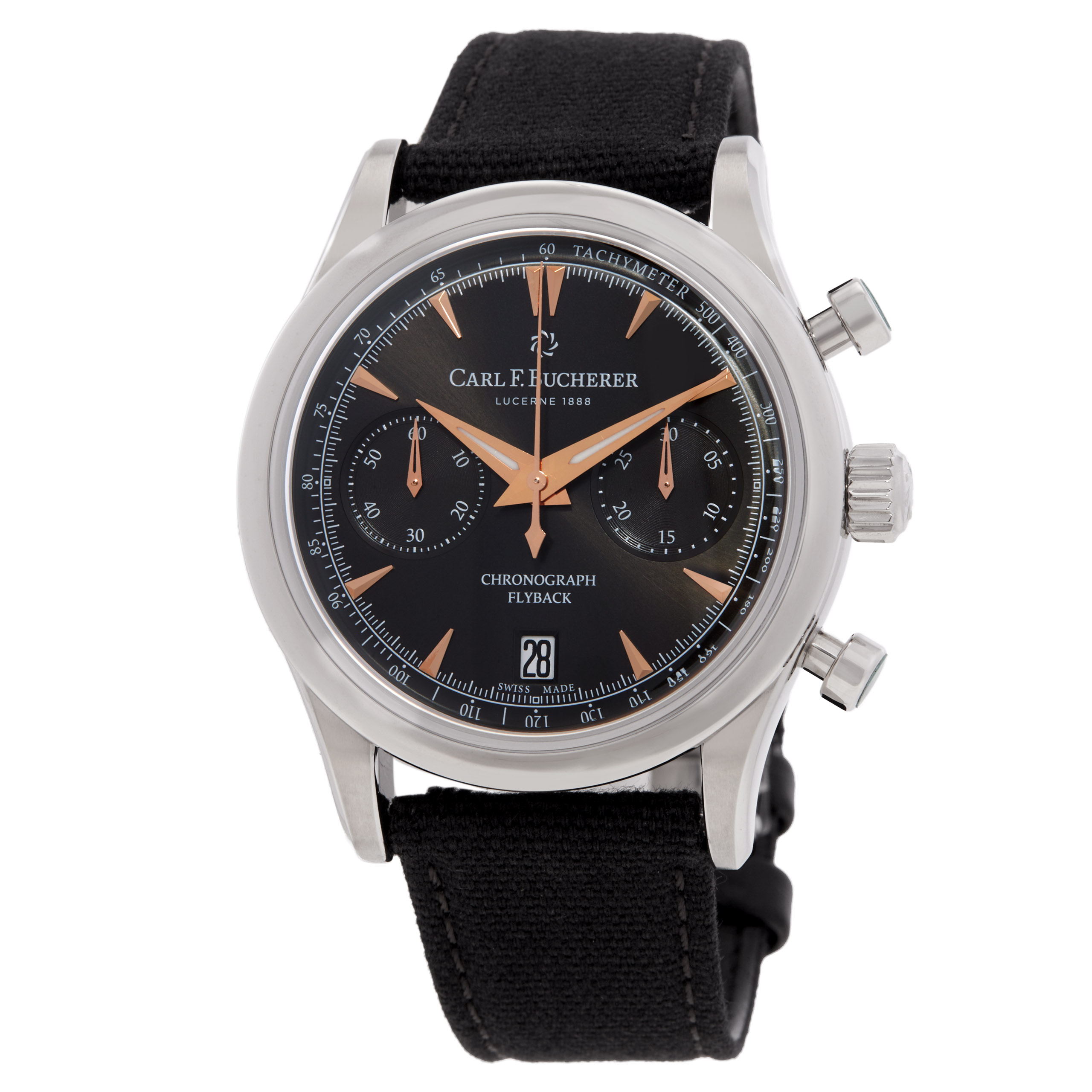 Carl F. Bucherer Manero Flyback Chronograph Automatic Black Dial Watch 00.10927.08.33.01