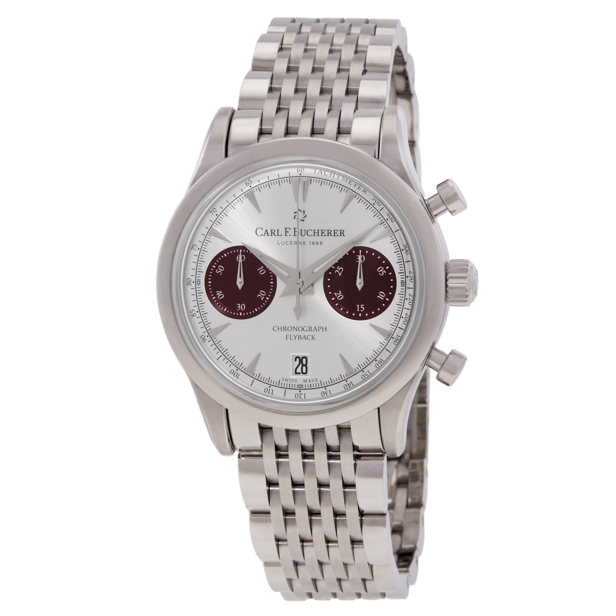 Carl F. Bucherer Manero Flyback Chronograph Automatic Silver Dial Men's Watch 00.10927.08.13.24