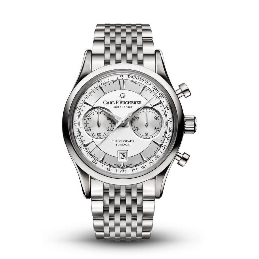 Carl F. Bucherer Manero Flyback Chronograph Automatic Silver Dial Men's Watch 00.10919.08.13.21