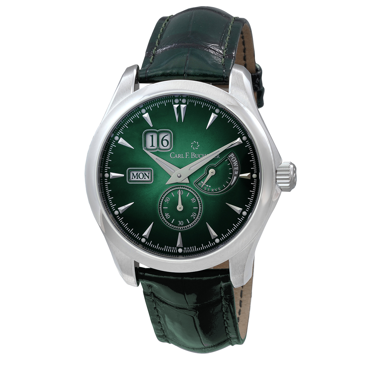 Carl F. Bucherer Manero Powerreserve Automatic Green Dial Men's Watch 00.10912.08.93.02