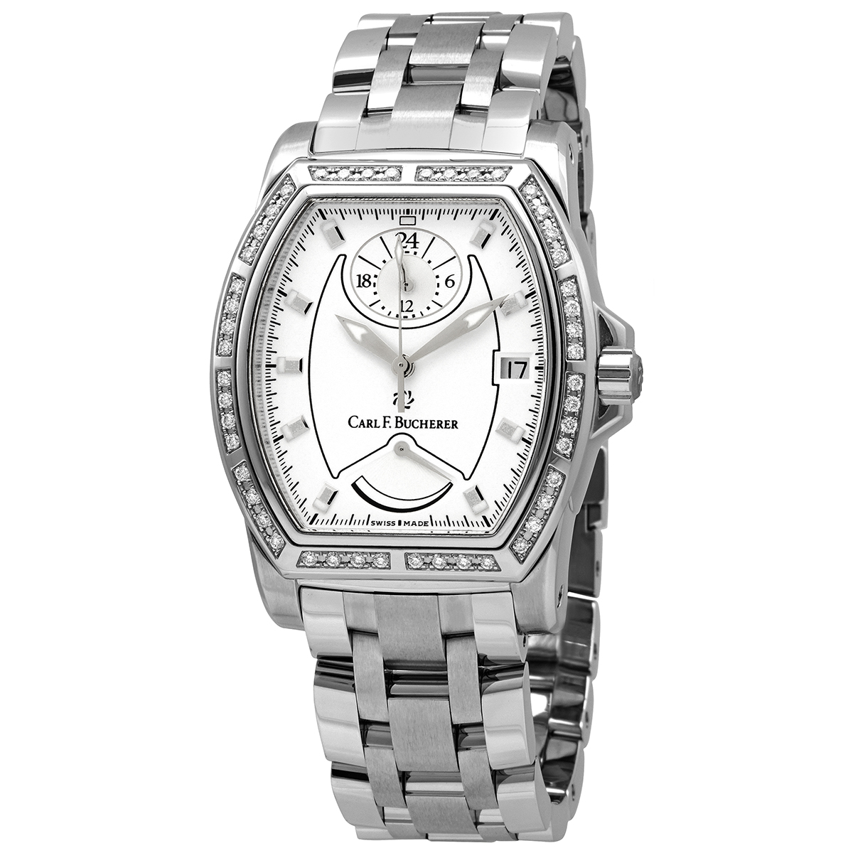 Carl F. Bucherer Patravi Automatic Diamond White Dial Watch 00.10612.08.23.31