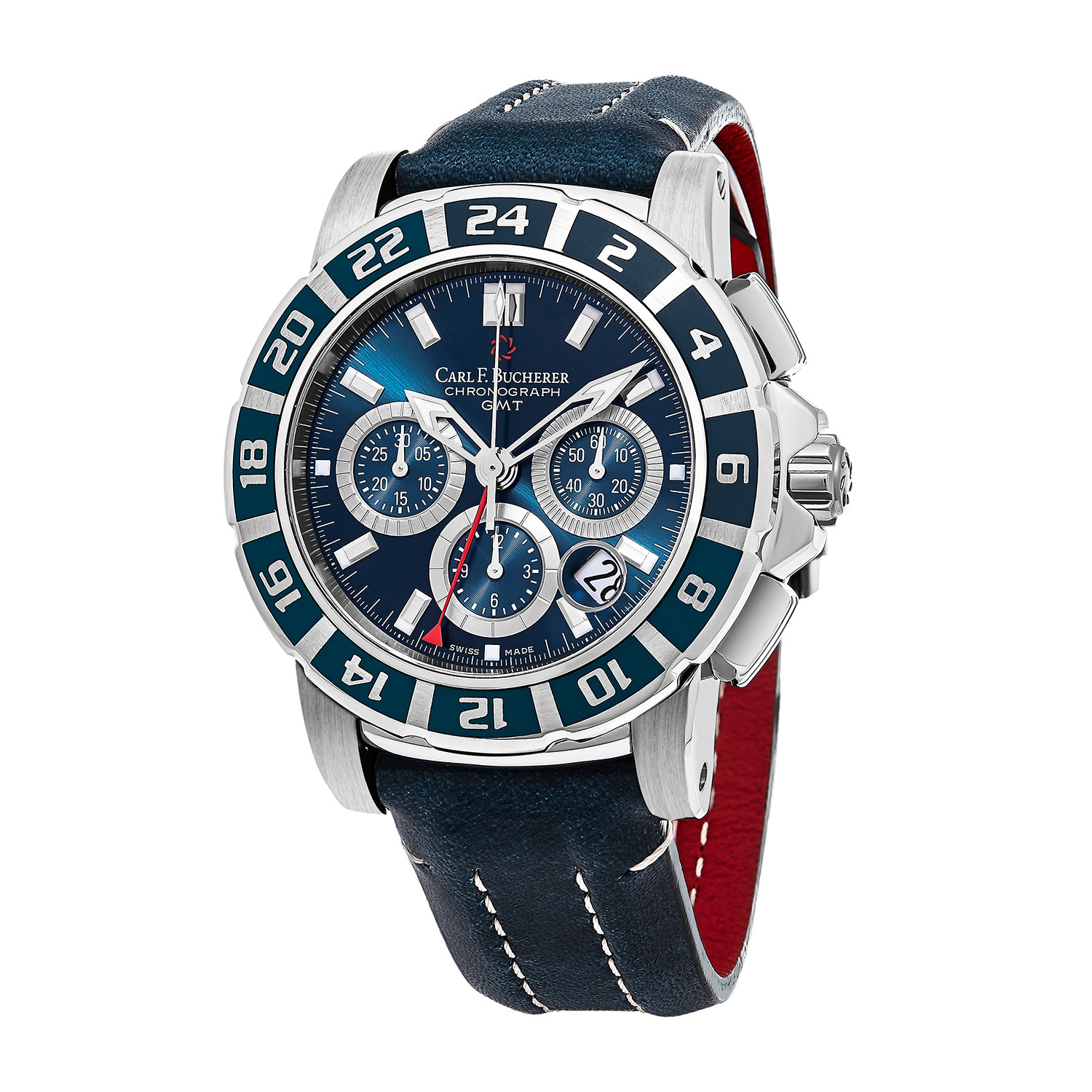 Carl F. Bucherer Patravi GMT Chronograph Automatic Men's Watch 00.10618.13.53.01