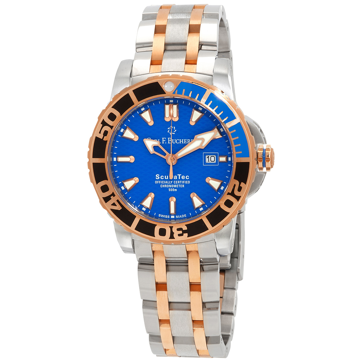 Carl F. Bucherer Patravi ScubaTec Automatic Batman Bezel Men's Watch 00.10632.24.53.21