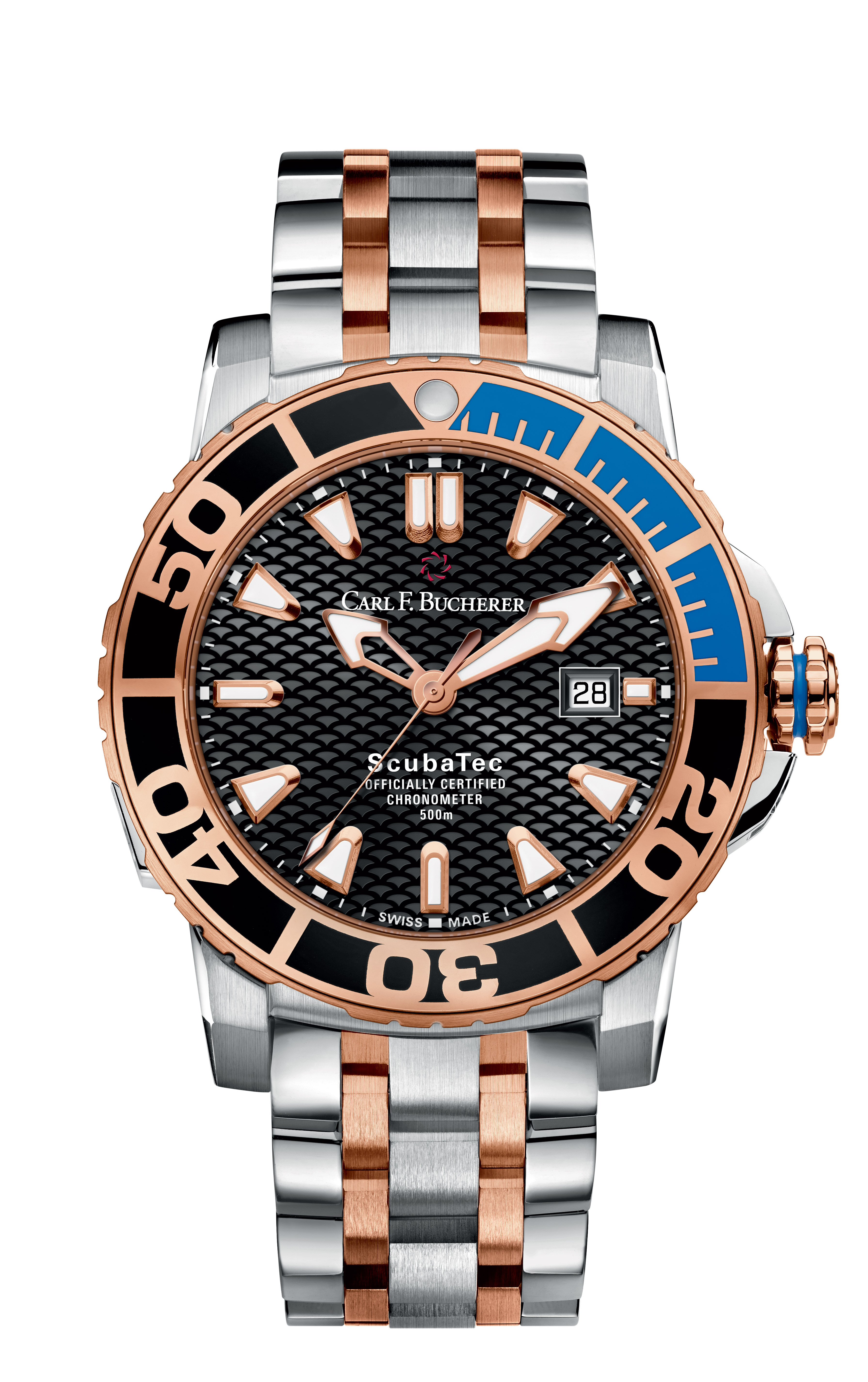 Carl F. Bucherer Patravi ScubaTec Automatic Batman Bezel Men's Watch 00.10632.24.33.21