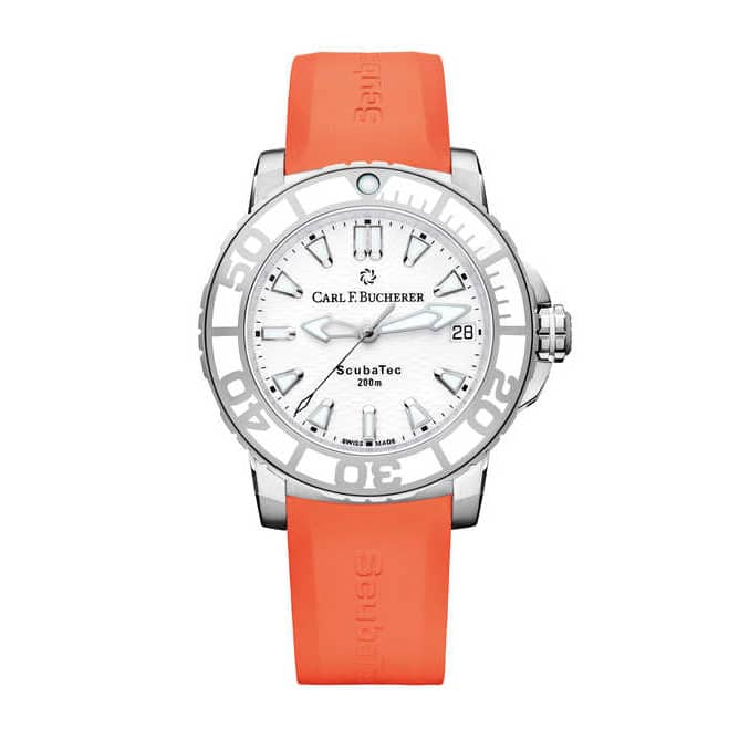 Carl F. Bucherer Patravi Scubatec Automatic White Dial Ladies Watch 00.10634.23.23.03