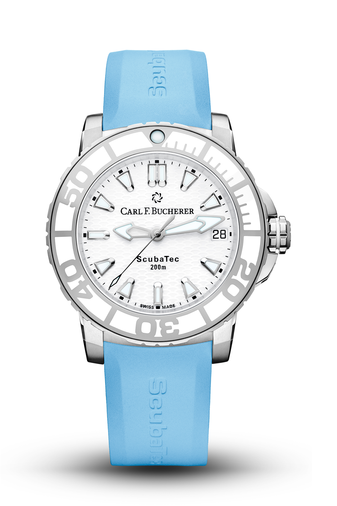 Carl F. Bucherer Patravi ScubaTec Automatic White Dial Watch 00.10634.23.23.02