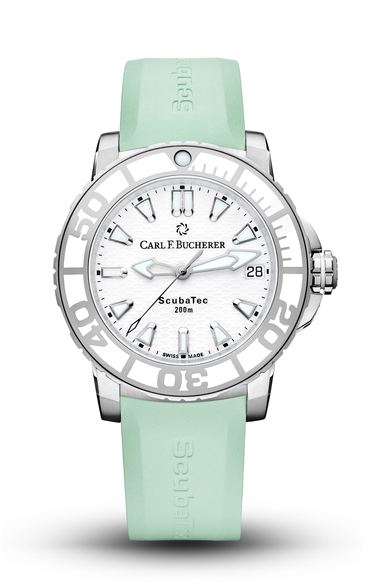 Carl F. Bucherer Patravi ScubaTec Automatic White Dial Watch 00.10634.23.23.05