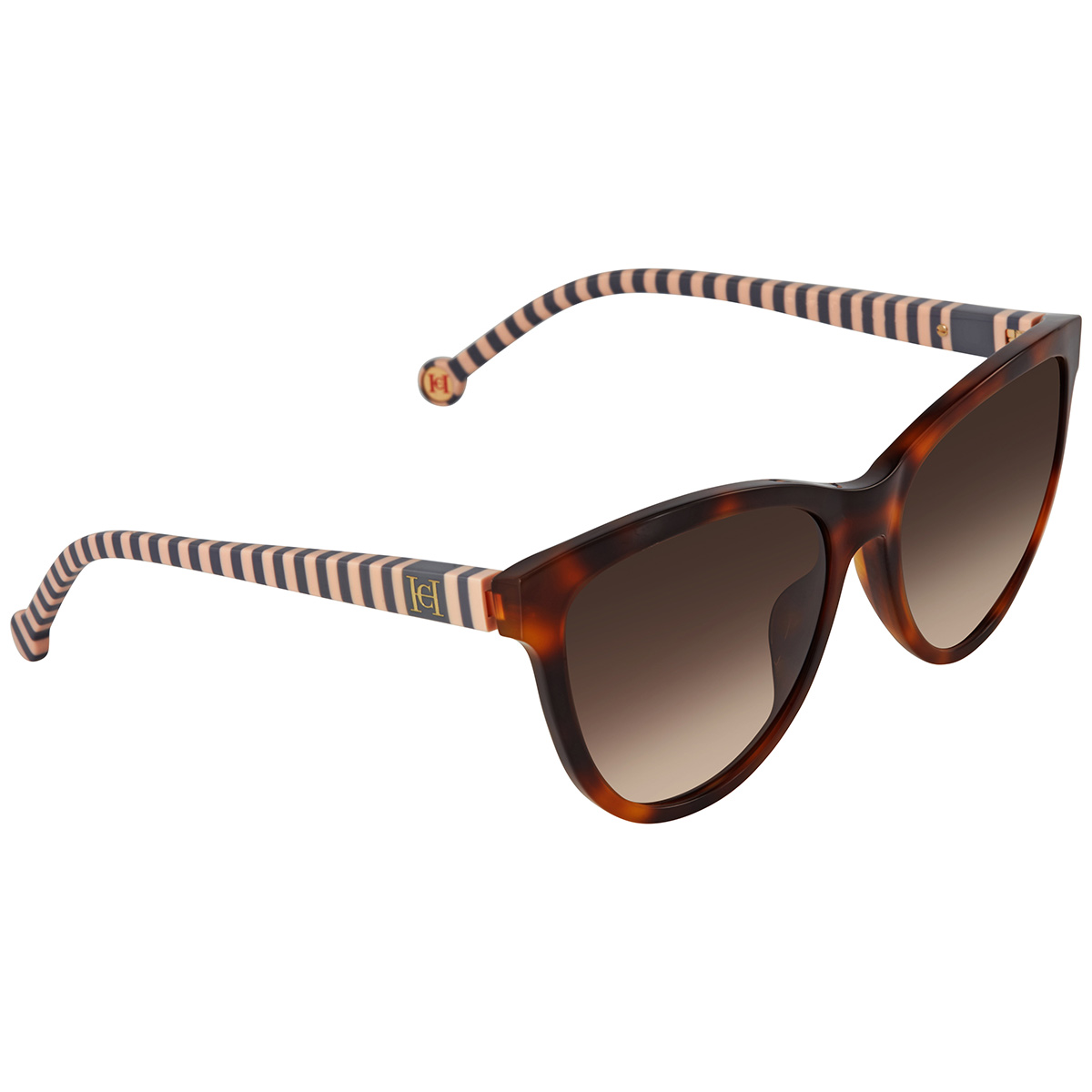 Carolina Herrera Brown Gradient Butterfly Ladies Sunglasses  display picture 1