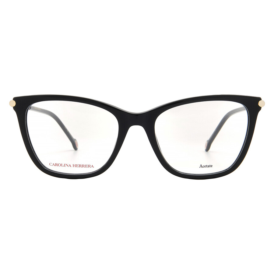 Carolina Herrera Demo Cat Eye Ladies Eyeglasses Ch 0028 0807 53 In Black