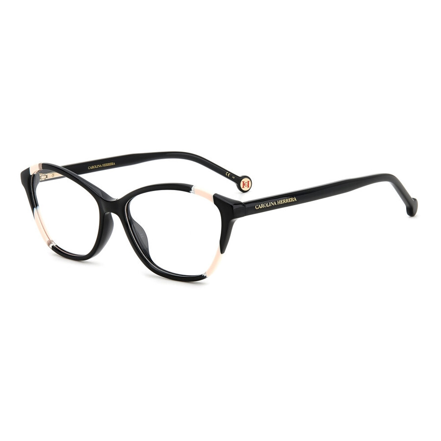 Carolina Herrera Demo Cat Eye Ladies Eyeglasses Her 0124 0kdx 54 In Black
