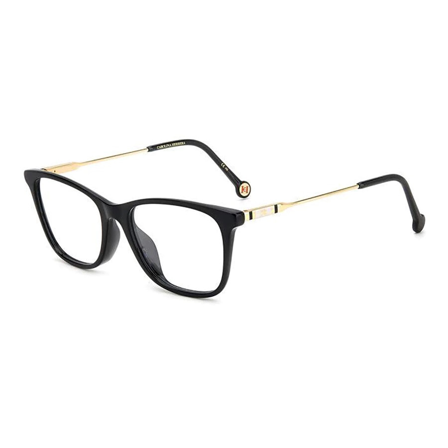 Carolina Herrera Demo Square Ladies Eyeglasses Her 0118/g 0807 52 In Black