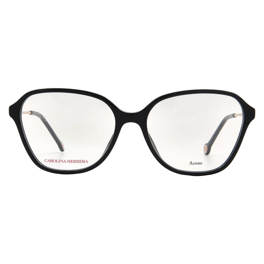 Carolina Herrera Demo Square Men's Eyeglasses Her 0117 0807 55 In Black