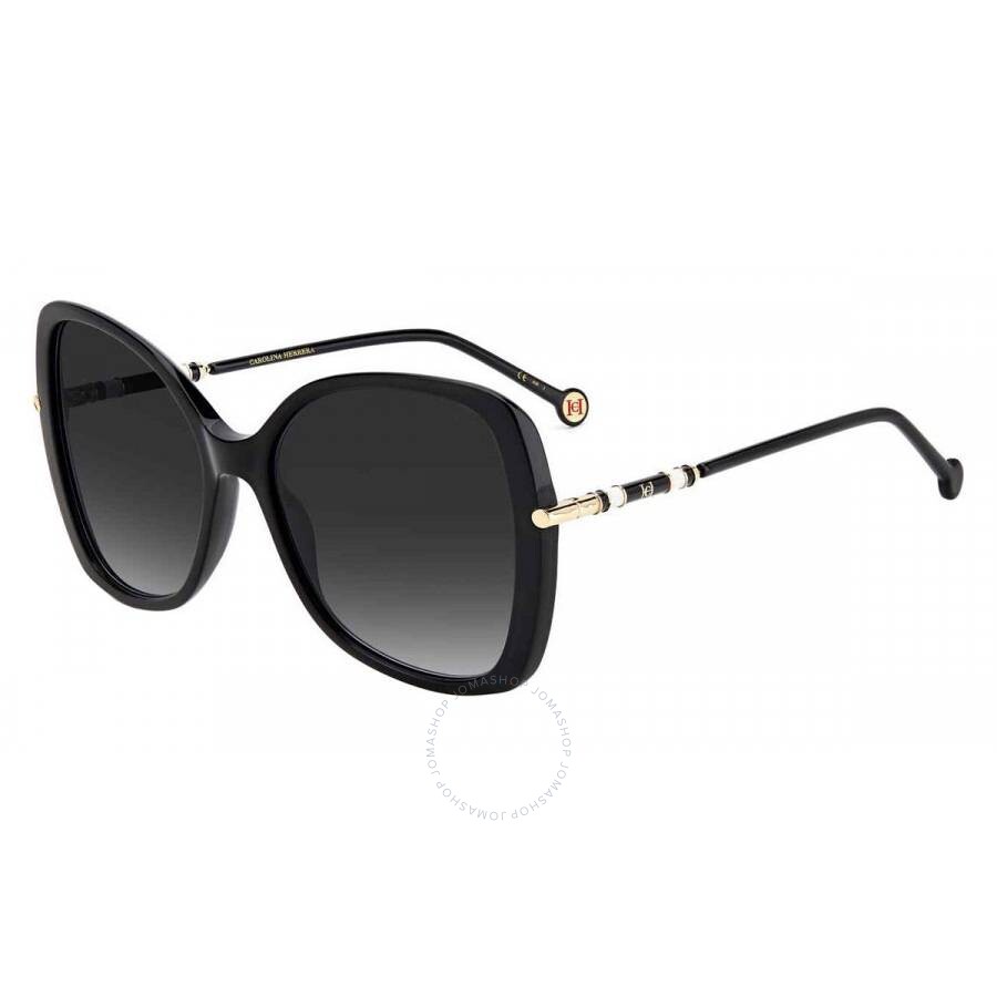 Carolina Herrera Grey Butterfly Ladies Sunglasses Ch 0025/s 0807/9o 58