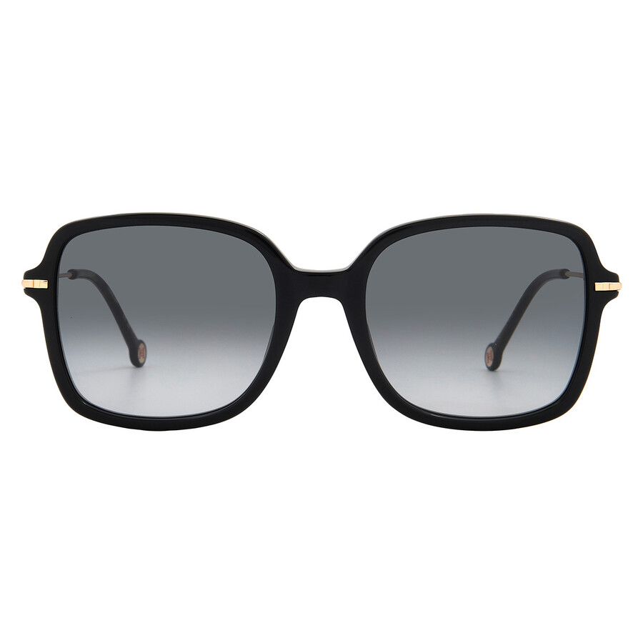 Carolina Herrera Grey Shaded Butterfly Ladies Sunglasses Her 0101/s 0807/9o 55 In Black