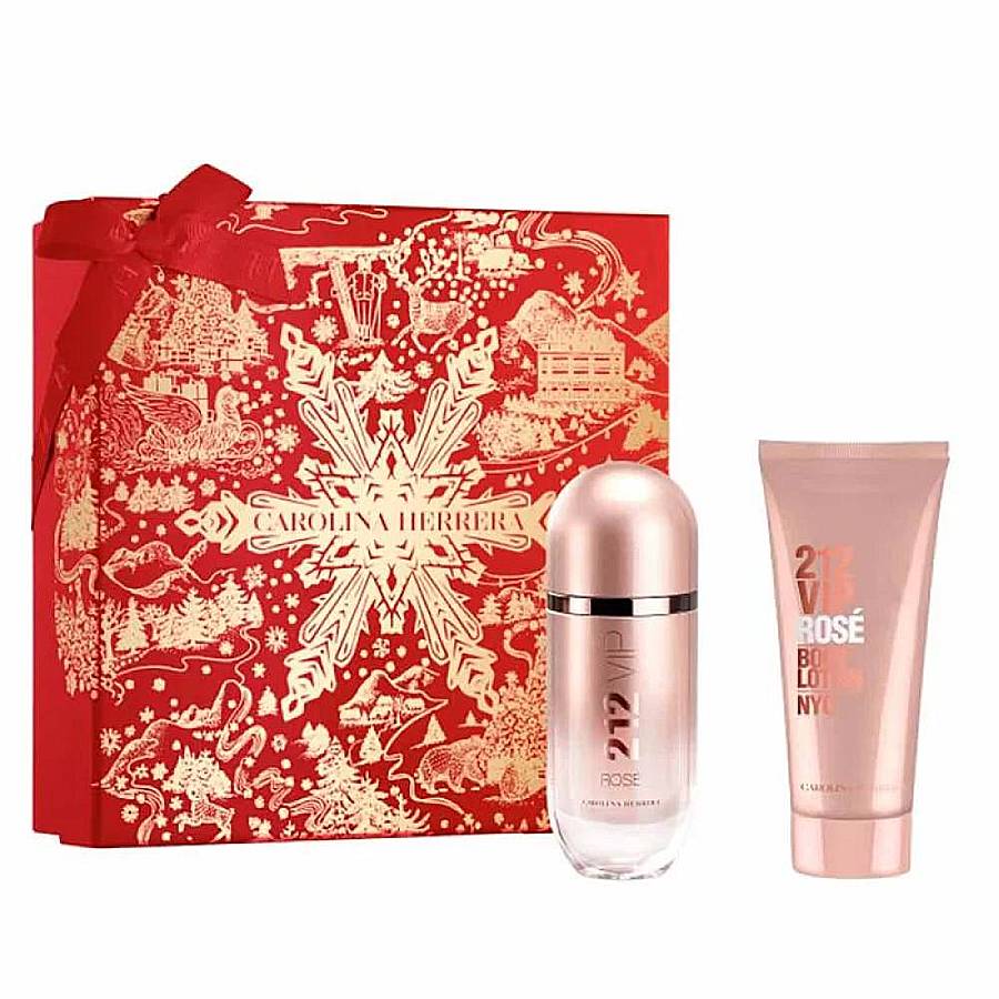 Carolina Herrera Ladies 212 Vip Rose Gift Set Fragrances
