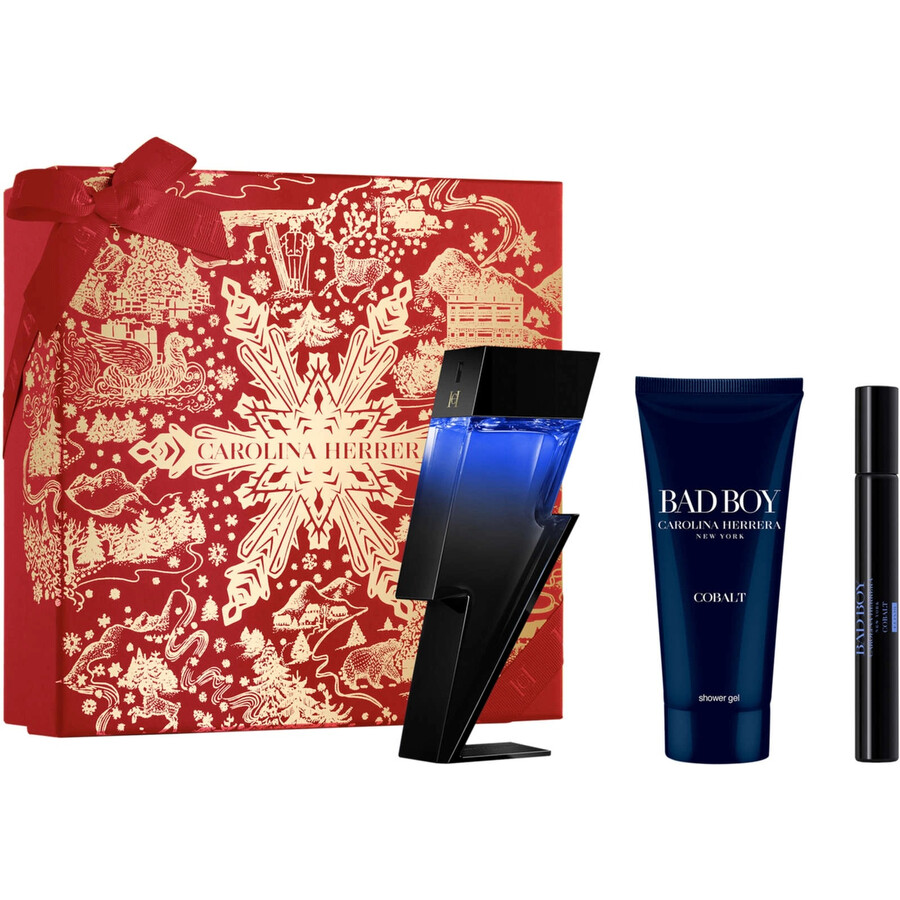 Carolina Herrera Men's Bad Boy Cobalt Elixir Gift Set Fragrances 8411061101827
