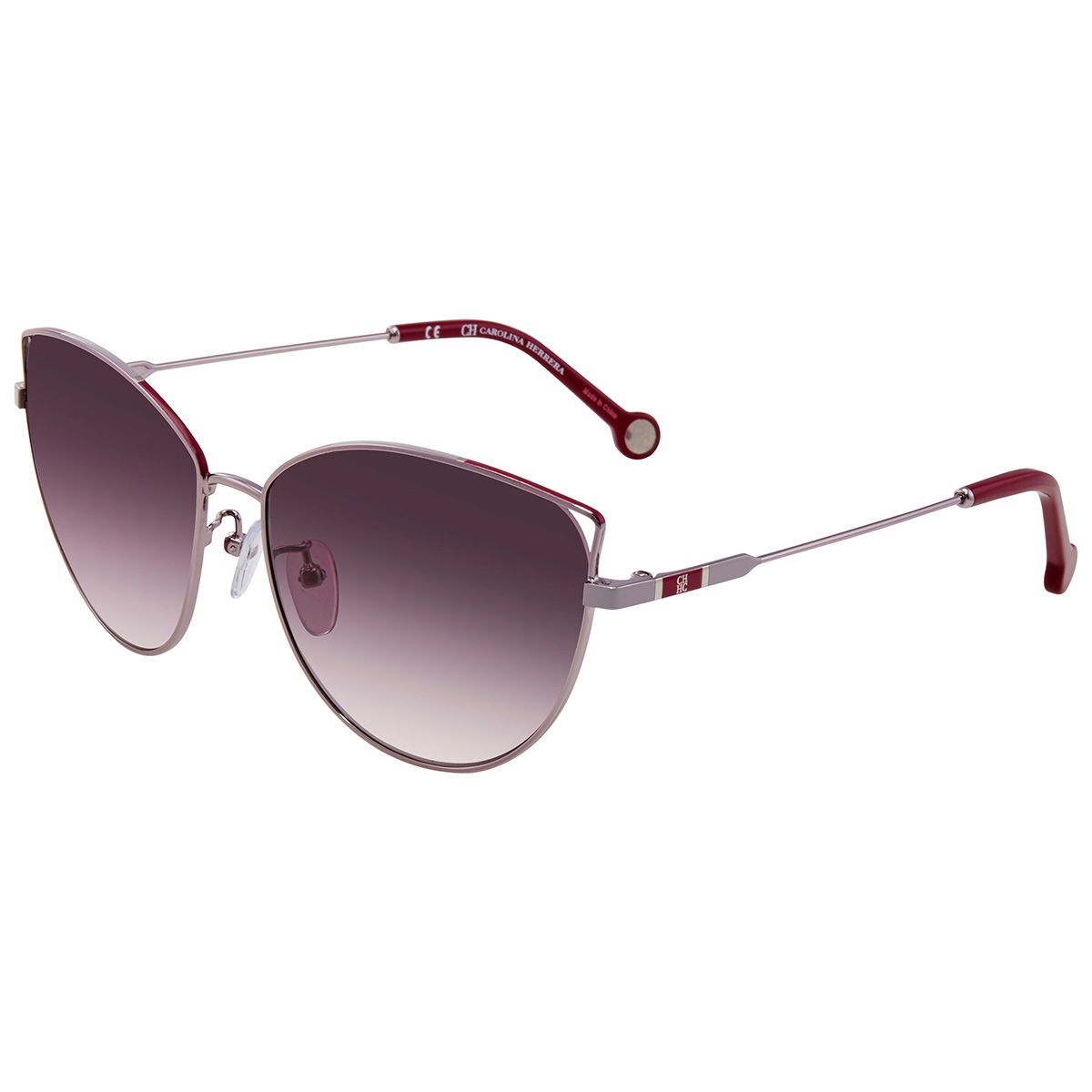 Carolina Herrera Unisex Purple Cat Eye Sunglasses  display picture 1