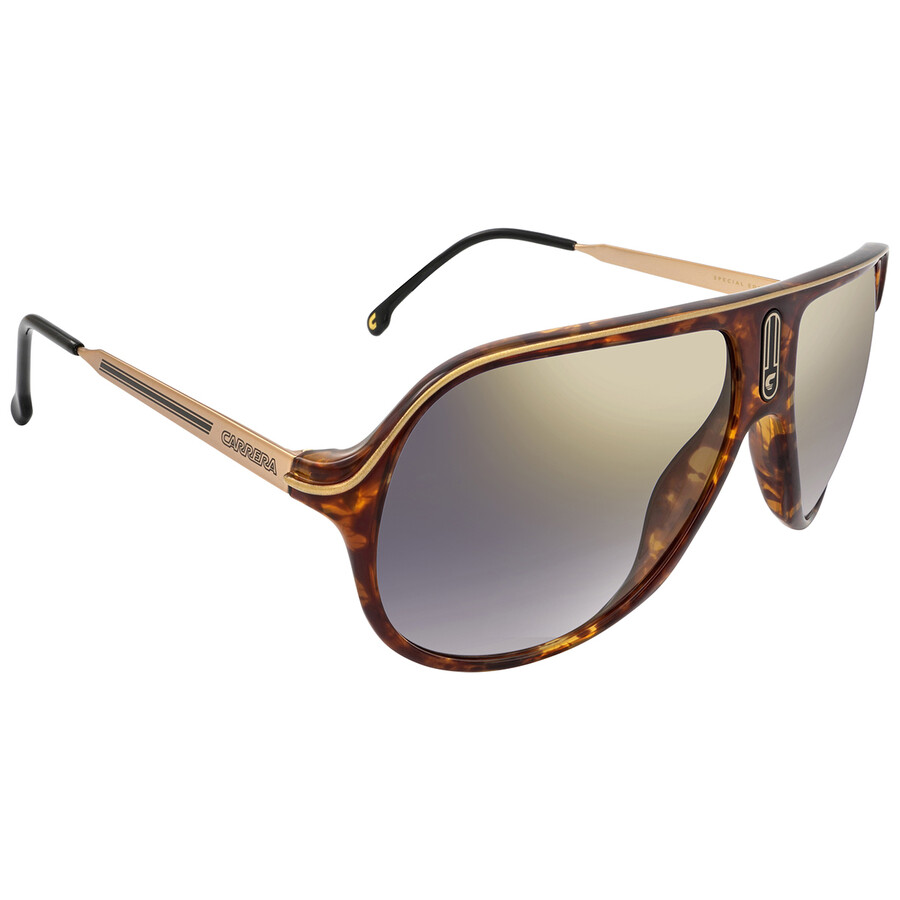 Carrera Blue Gold Mirror Navigator Unisex Sunglasses Safari 65/n 0086/1v 62 In Blue / Gold