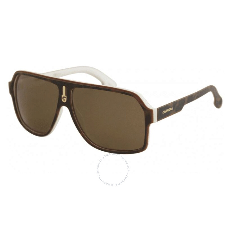 Carrera Polarized Bronze Navigator Unisex Sunglasses 1001/s 0c9k/sp 62 In Brown/white