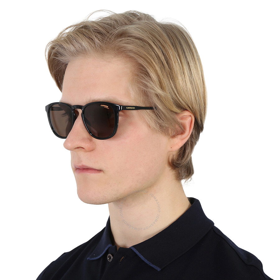 Carrera Brown Oval Men's Sunglasses 260/s 0807/70 51 In Black / Brown