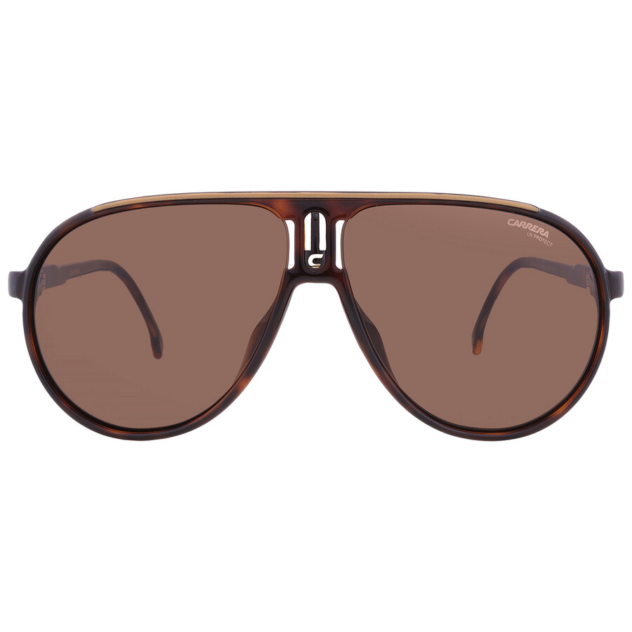 Carrera Brown Pilot Unisex Sunglasses Champion/n 0086/70 62