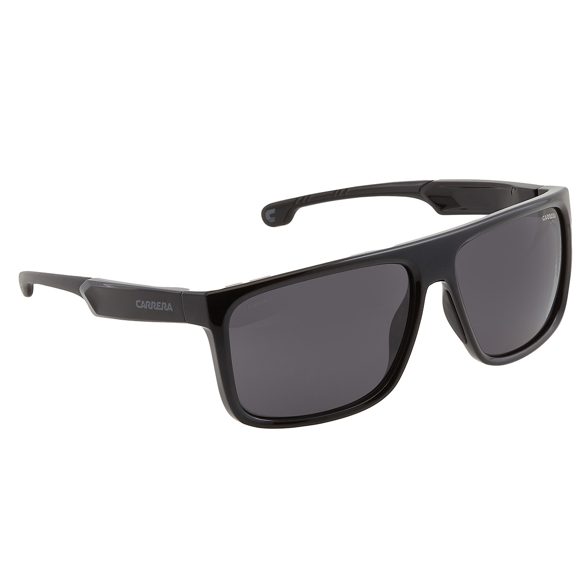 Carrera Rectangle-frame Mirrored Sunglasses In Black / Dark / Grey
