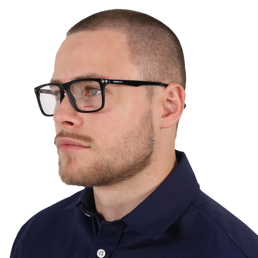 Carrera Demo Rectangular Men's Eyeglasses  286 0807 54 In Black