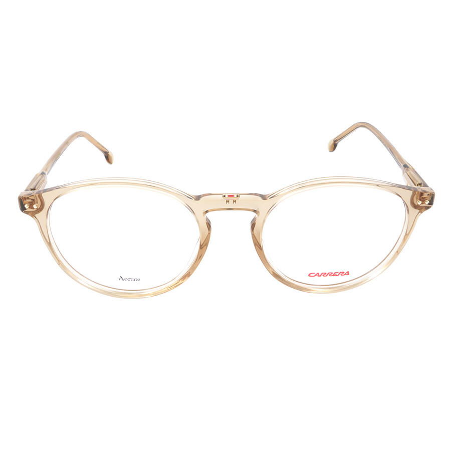 Carrera Demo Round Unisex Eyeglasses  2026t 0ham 51 In Burgundy