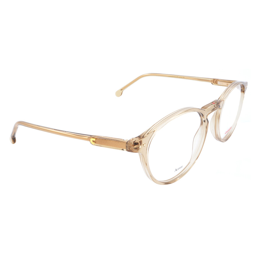 Carrera Demo Round Unisex Eyeglasses  2026t 0ham 51 In Burgundy