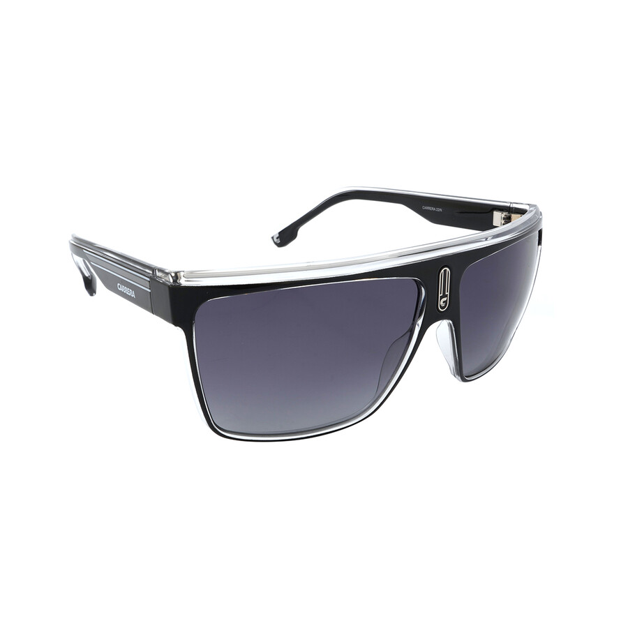 Carrera Grey Shaded Browline Men's Sunglasses  22/n 080s/9o 63 In Black / Grey / White
