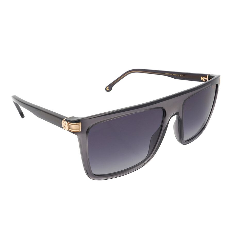 Shop Carrera Grey Shaded Browline Unisex Sunglasses  1048/s 0kb7/9o 58